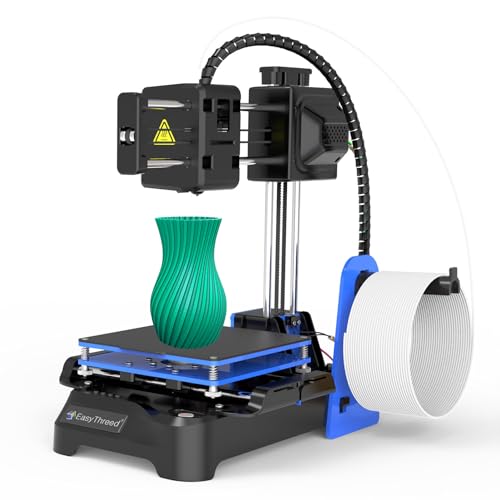 Brokky Imprimante 3D pour Enfants Mini imprimante 3D de Bureau Taille d'impression 100 x 100 x 100 mm Pas de lit Chauffant Impression Ã  Une Touche avec Carte TF Filament d'Ã©chantillonnOS67619