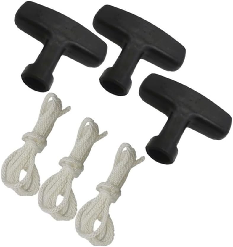3set Pull Starter Handle Rope Kit Fit for GX270 GX340 GX390 GX420 GX610 GX620 188F 190F 4-Stroke Engine