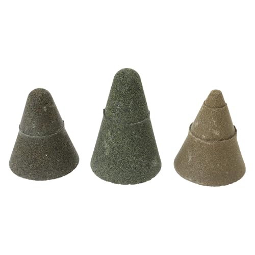 3 piedras de afilar diamante para trabajar el metal, grano 50, 100, 200, rosca de pulido, disco de afilar