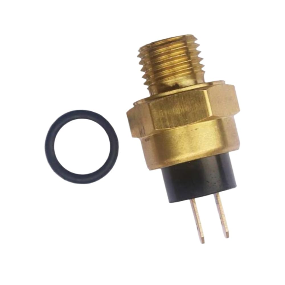Brass Water Temperature Thermo Fan Switch 12V M10x1.25 Compatible with Automotive Motorcycle Parts Husberg 4 Stroke for Part Number 8K1927225B