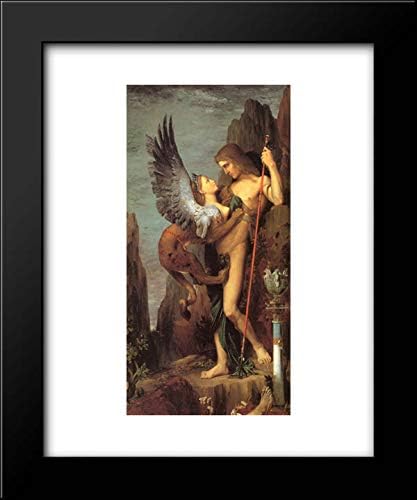 Oedipus And The Sphinx 15x18 Framed Art Print by Gustave Moreau