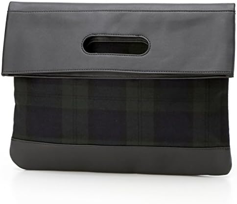 Amazon ナノ ユニバース メンズ Nano Universe 17aw ウール切替クラッチバッグ パターン3 F Nano Universe ナノ ユニバース メンズ クラッチ セカンドバッグ