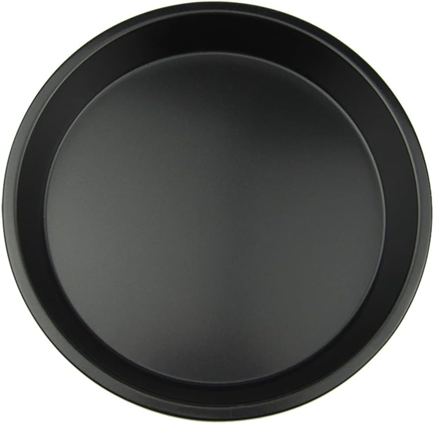 8- inch Cake Punch Tower Forming Pizza Tray Stand Baking Bread Non-stick Oven (Color: Black, Size: 8inch)