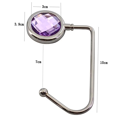 Garneck 2 Pçs Ganchos De Metal Mochila Bolsa De Cristal Bolsa De Mão Ganchos Para Bolsa De Mesa Supo