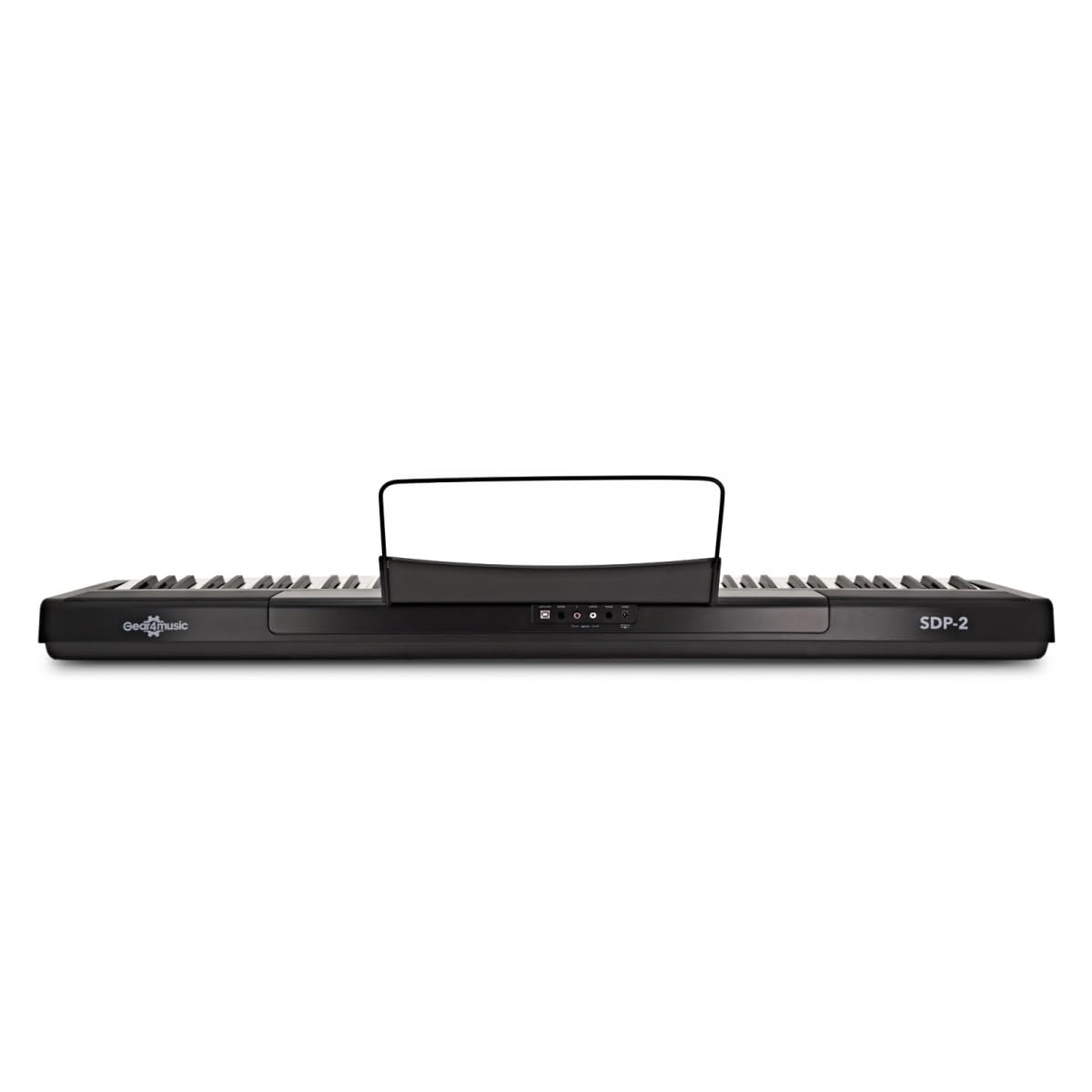 SDP-2 Pianoforte da Palcoscenico di Gear4music con Pacchetto Accessori Completo | Piano digitale 88 tasti pesati, altoparlanti stereo integrati e uscita cuffie, RCA e USB MIDI