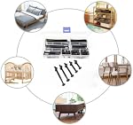 Crib Screws Hardware Replacement Kit,18-Set M6 Black Hex Socket Cap Bolts Barrel Nuts Assortment Kit for Crib Baby Bed Cots Furniture (18Set M6 X 25/35/45/55/65mm)