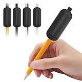 TECHEEL 4 Stück Gewichtete Bleistifte für Kinder Bleistift Gewichte Handschrifthilfe für Kinder Trainingswerkzeug für Schulbedarf für Notizen Hausaufgaben und Prüfungsvorbereitung für Senioren