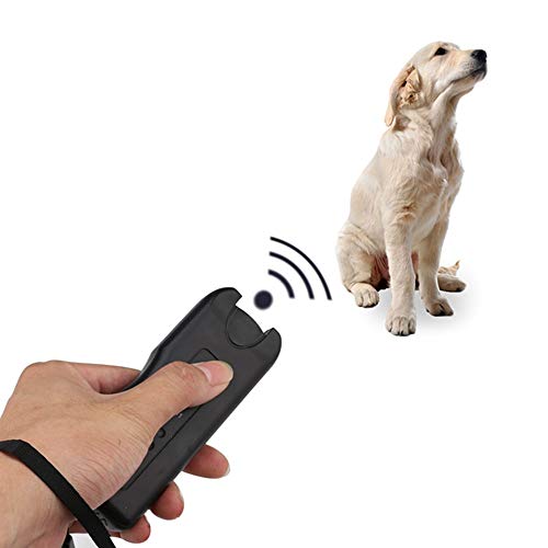 KKmoon Anti Barking Stop Bark Pet Cães Dispositivo de Treinamento Portátil Handheld LED Ultrasonic D