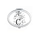 Letters English image Art Deco Gift Fashion Mirror Portable Fold Hand Makeup Double Side Glasses