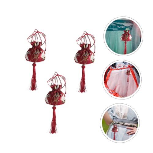 3 unidades bolsa delicada portátil estilo chino miniatura 7