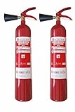 FERRETELIX® 2 UND Extintor CO₂ 2 kg + Difusor y Soporte de Pared – Sin Residuos – Ideal para Equipos Eléctricos – Fabricación 2026 (2)