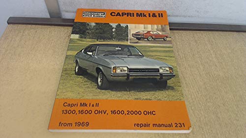  Ford Capri I, II, III, L, XL, GL, GT, S, GXL, Ghia, 1300 & 1600 OHV, 1600 & 2000 OHC. Autodata Workshop Manual.
