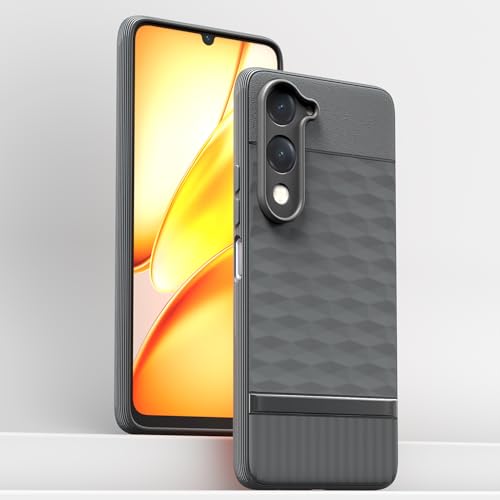 Image of Outlouders Back Cover for Vivo T4 Lite 5G / iQOO Z10 Lite 5G / Vivo Y04 4G / Vivo Y19 5G | Full Camera Protection | TPU Soft Flexible Shockproof Bumper Case (Grey)