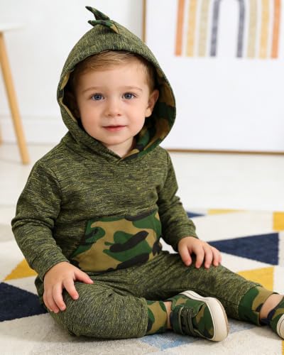 Baby Boy Clothes Toddlers Dinosaur Outfits Infant Long Sleeve Hoodies + Pants Sets 2Pcs Clothing 6M-4Y - Image 5