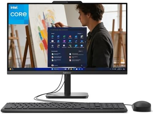 Lenovo IdeaCentre 24 23.8″ All-in-One with Lifetime Office 365 for Web, 8GB DDR4 RAM, 512GB PCIe SSD, Intel N100 Processor, FHD AIO Desktop Computer, WiFi 6, Bluetooth, Jet Black, Win 11 Home Lenovo IdeaCentre 24 23.8″ All-in-One with Lifetime Office 365 for Web, 8GB DDR4 RAM, 512GB PCIe SSD, Intel N100 Processor, FHD AIO Desktop Computer, WiFi 6, Bluetooth, Jet Black, Win 11 Home