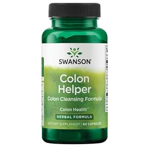 Swanson Colon Helper – Promotes Digestive Health Using Vervain, Goldenseal Root, Slippery Elm Bark & More – Herbal Supplement Aiding Healthy Eliminations – (60 Capsules) 1 Pack
