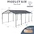 JT 12×21FT Outdoor Carport, Car Garage Shelter with Galvanized Metal Roof &Aluminum Frame for Car,Large Single Side Carport (Charcoal-12ft*21ft-Z)