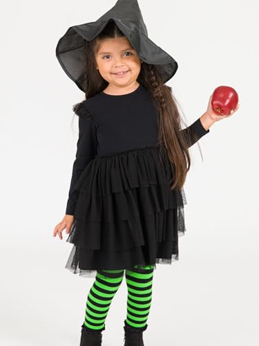 Image of RuffleButts Baby Girls Patterned Footless Ruffled Tights - Ruffle Tights | For Female Infants And Toddlers, Everyday Wear, Special Occasion Outfits, Layering Essential