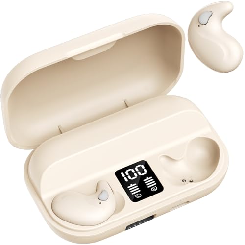 ROTRES Mini Unsichtbare Kleinste Kopfhörer Bluetooth in Ear kabellos zum Schlafen Wireless Sleep Earbuds Noise Cancelling Kopfhörer für Kleine Ohren Schlafkopfhörer...