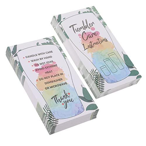 OSALADI 100fogli Schede Per Del Bicchiere Foglietto Illustrativo Per Pulizia Dei Bicchieri Schede Guida Per Dei Bicchieri Realizzate Carta Piccole Dimensioni e Quantità Sufficiente