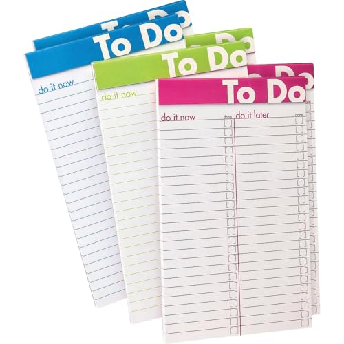 Ampad, Bloc perforado de 12,7 x 20,3 cm, 50 hojas, total 6 bloques de colores surtidos (20-002)