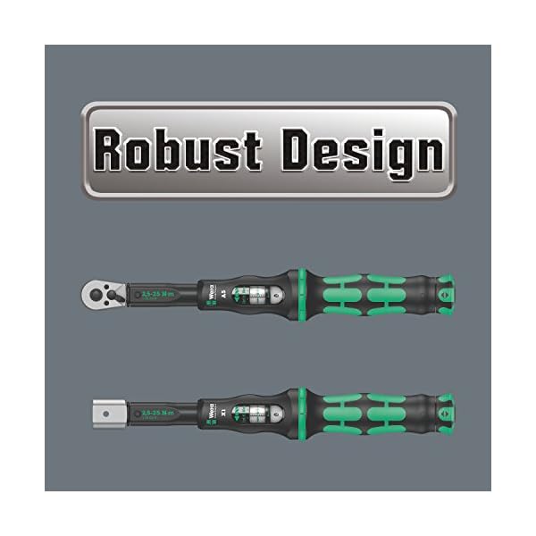 Wera 05075620001 Click-Torque C 1 Drehmomentschlüssel mit Umschaltknarre Schwarz, Grün, 1/2", 10-50 Nm – Bild 9