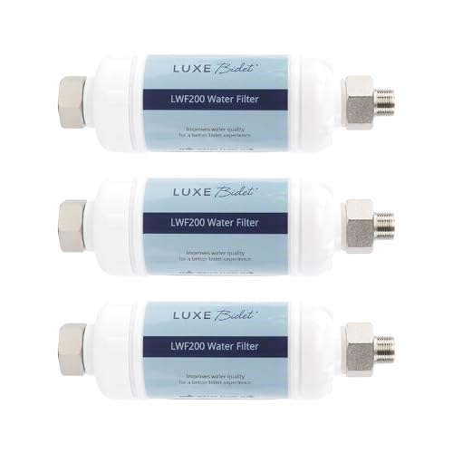 LUXE Bidet 4-in-1 Filtration Water Filter for Bidets, Removes Calcium,