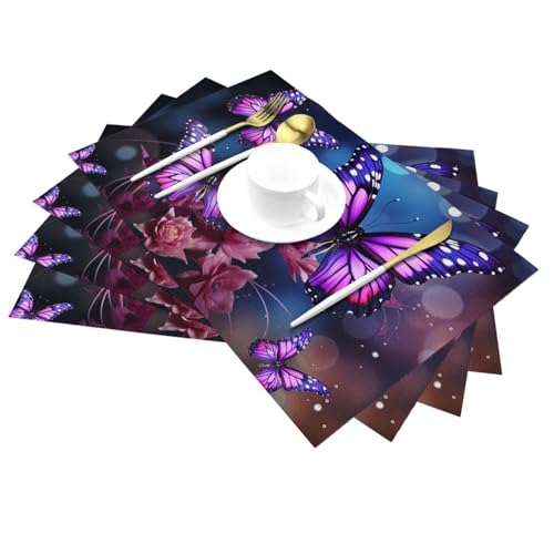 Sets de table en vinyle PVC violet pour sublimer vos repas - 7