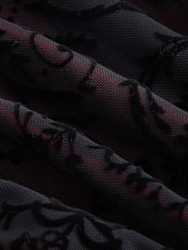 SOLY HUX Women's Ruched Lace Cami Top Drawstring Sleeveless Clubwear Sexy Gothic Tops4