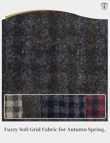 Men's Classic Plaid Blazer Single Breasted Heavyweight Fall Winter Jacket for Business Casual3