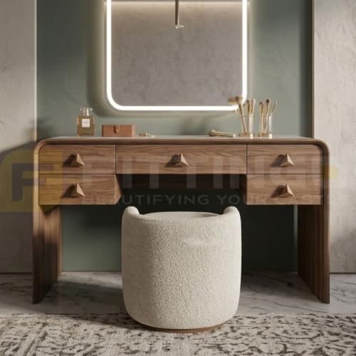 Image of Premium Wooden Knobs for Furniture Cabinets, Drawers & Wardrobes | Pack of 4 | Colour: Natural Wood | Material: Teak Wood | Size: 2 Inch-| 3 Years Warranty |