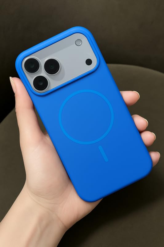 Image of ZR011 for iPhone 17 Pro Back Case Cover | Matte Slim Fit | Camera Protection | Shockproof Silicone Case - Blue