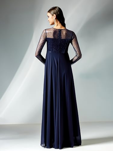 Image of Miss Chase Women's Long Sleeve Sequin Maxi Dress