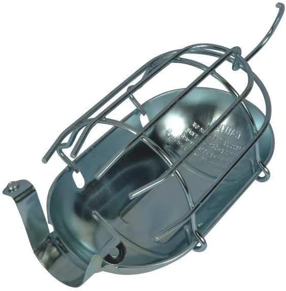 EL188125MG100G Metal Lamp Guard Lighting, Black