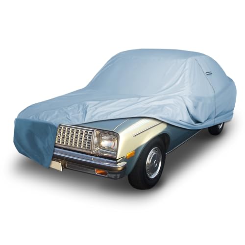 Image of iCarCover Premium Car Cover for 1975-1981 Chevy Monza 2+2, Hatchback Heavy Duty Waterproof All Weather Automobiles Custom Fit Indoor Outdoor UV Snow Protection Covers with Straps and Bag