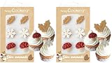✨ DÉCOREZ VOS PÂTISSERIES - Une boîte de 6 décorations en pâte d'amande pour ajouter une touche hivernale à vos gâteaux, cakes, cupcakes et autres créations. Parfaites pour sublimer vos desserts ou décorer votre table aux couleurs de l’hiver… et des fêtes de fin d’année !