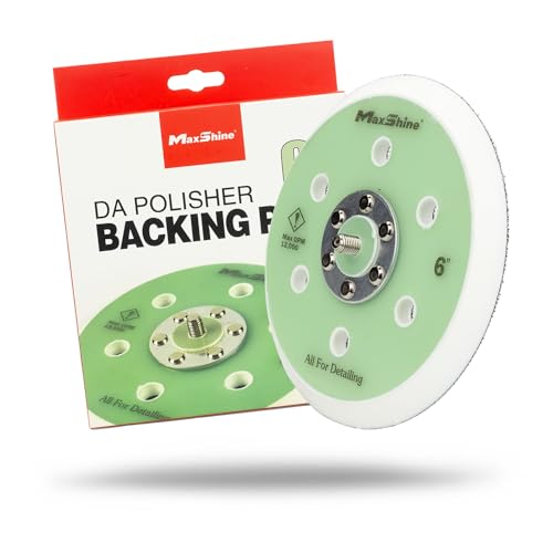 Maxshine 5" Universal Hook & Loop Dual Action Backing Plate – Fits DA Polishers with 5/16" Thread – Supports Up to 12,000 OPM – Compatible with M8S V2 & High-Speed DA Polishers