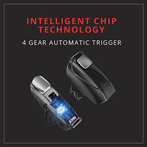 Image of AtomZ Battlepods Z3 Automatic Electric Conductive Gaming Triggers with Burst Mode Function for Mobile Game, BGMI /FreeFire /COD Mobile /Fortnite /etc.- Works with Most Android and iOS Phones-1 Pair