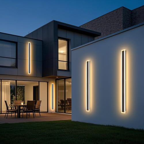 SUCICNISD 4 Pack 59.1in Modern Outdoor Lights 3000K Long Outdoor Wall Light