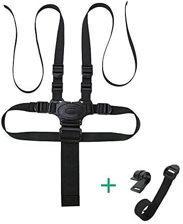Topwon 5 Point Harness Baby Chair Stroller Safety Belt Pram Buggy Strap for Children High Chair/Pushchair/Booster Replacement…