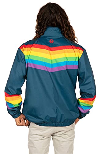 Image of Tipsy Elves Windbreaker Jackets - Retro 80's & 90's Hooded Windbreaker Jacket