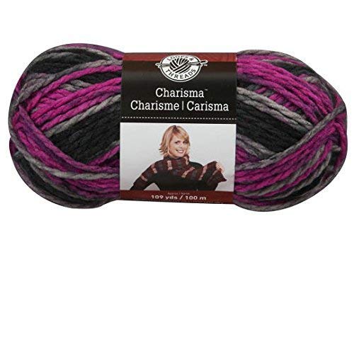 Loops & Threads Charisma Yarn 1 Ball Black Raspberry 3.5 Ounces
