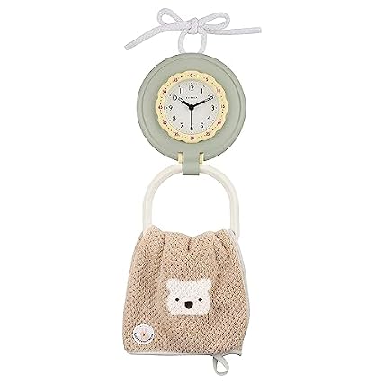 CLXEAST Waterproof Outdoor Indoor Table Clock for Kids' Bathroom,Modern Farmhouse Silent Decorative