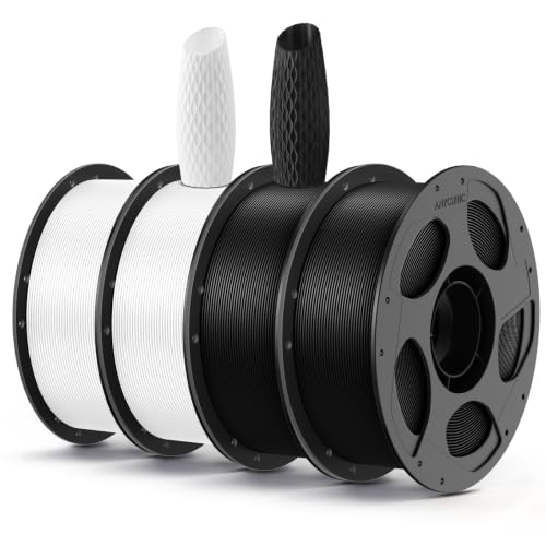 ANYCUBIC PLA 3D Printer Filament 1.75mm, 1KG Black*2+White*2