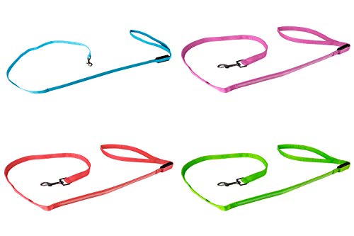 UltraByEasyPeasyStore Ultra Große Rosa LED Hundeleine Leuchtende Leine Nylon 120 cm 3 Blitzmodi Und Metallschnalle Hausierline Werden Hunde Nacht Hohe Sichtbarkeit Blinkt