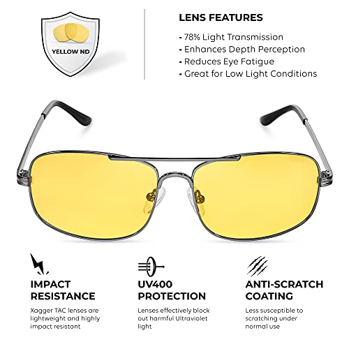 Image of Polarized Brow Bar Aviator Sunglasses for Men Pilot Military Style Metal Frame Driving Shades UV400