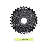 MSZweirad Shimano Fahrrad Kassette 7-Fach CS-HG200 Auswählbar 12-28 | 12-32 | Zähne Schwarz inklusive Reflexband (12-28 Zähne)