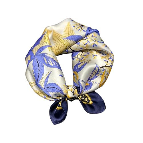 Summer mulberry silk scarf, 53cm elegant small square scarf
