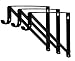 Harrier Premium Heavy Duty Closet Shelf and Rod Bracket - 3 Pack, Black