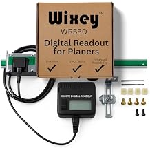 WR550 Wixey Digital Readout with Remote LCD Display - Precision Thickness 12 Height Measuring Calipers for Planer, Drum Sander, Wide Belt Sander - 0.002" Accurate Digital Callipers for Measuring